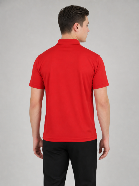 Vista 2 de Playera Polo Dry-Fit Caballero, Roja