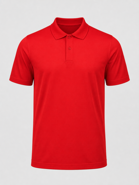 Vista 3 de Playera Polo Dry-Fit Caballero, Roja